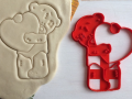 Teddy Bear with Heart Cookie Cutter