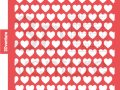 Hearts Stencil
