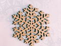 Snowflake 4 Wooden Billet