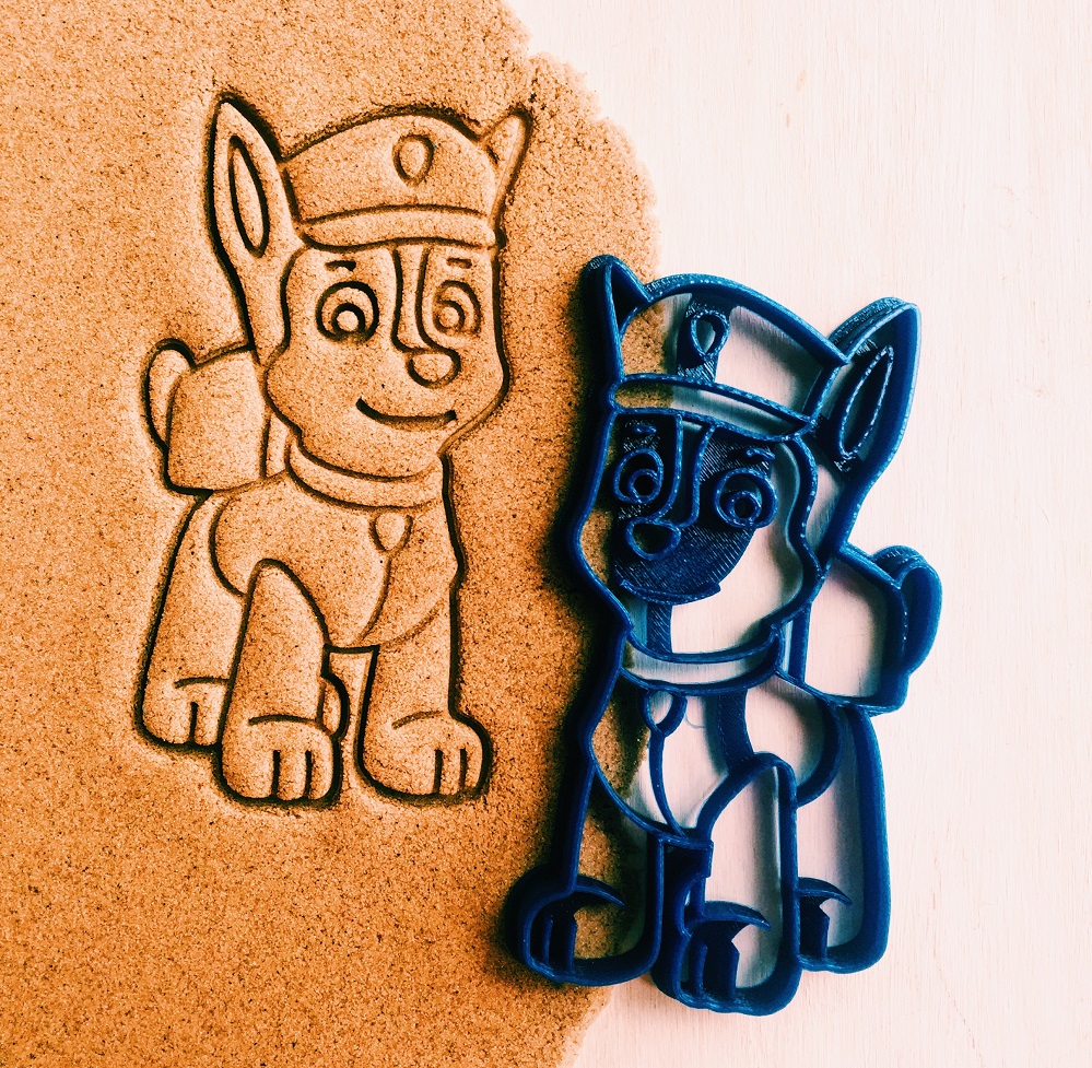 fisk Kan dusin Paw Patrol Chase Cookie Cutter